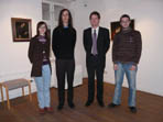 Wyman Brent mit Dr. Christian Walda, dem Direktor des Jüdischen Museums Rendsburg, sowie Andrea Oberheiden und Jens J. Reinke