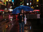 Andrea Oberheiden am Times Square
