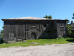 Litauens einzig verbliebene Holz-Synagoge in Ziezmariai.